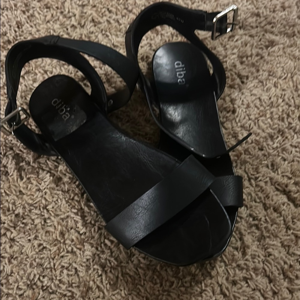 Diba Women's Black Sandals